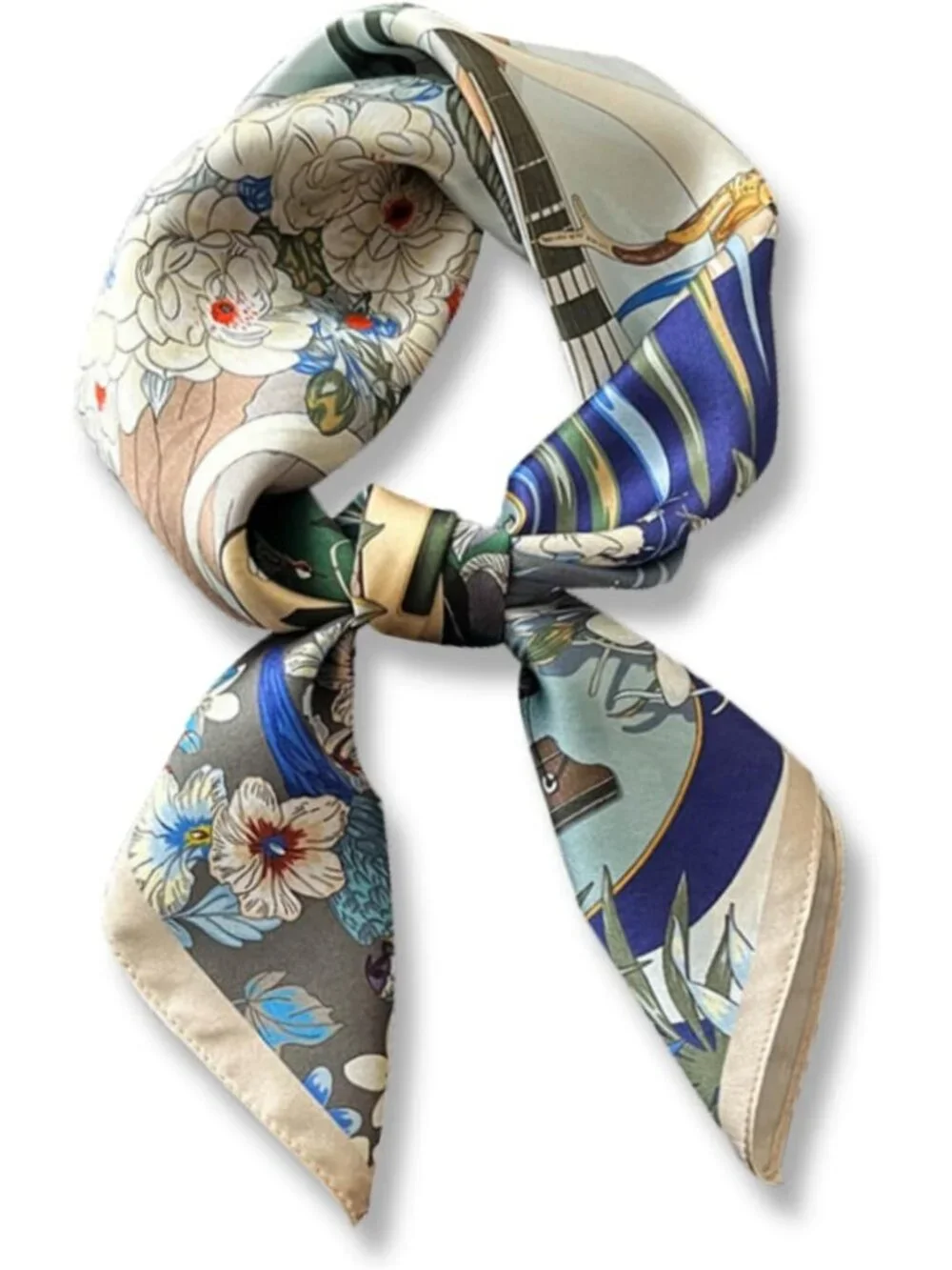 Luxury 100% Mulberry Silk Square Scarf for Women - 26x26 Inch Fashion Accessory